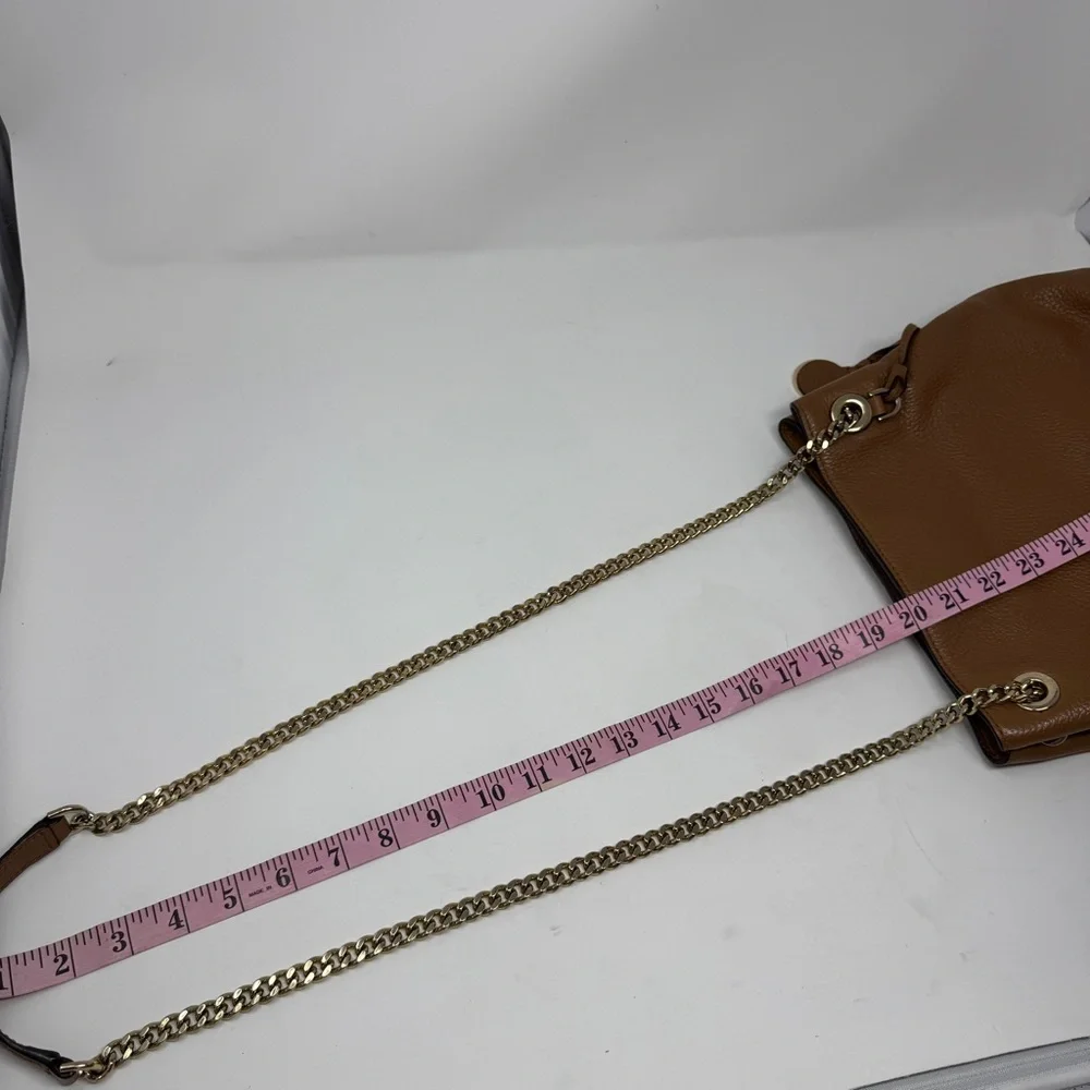 Michael Kors Jet Set Chain Medium Tote Purse Bag and Wallet in Acorn Brown